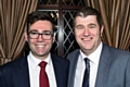 Councillor Chris Furlong (right) with Labour MP and Manchester Mayoral candidate Andy Burnham