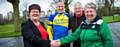 Councillor Janet Emsley with members of Rochdale Harriers, Middleton Harriers and Rochdale Triathlon Club 