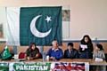 Iqra Imran, 11, speaking at the Pakistan Resolution Day