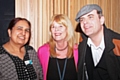 Nasim Akhtar (National Careers Service), Leslie Heath (Careers Advisor for Raise) with Coronation Street Actor Simon Gregson (Steve McDonald) at the Rochdale Digital Festival