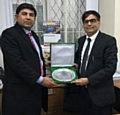 Councillor Aasim Rashid with Amjad Malik