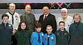 Ashworth Valley Scout Group with Steve Holland of Bury Masonic Lodge