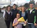 Jane Brophy campaigning Councillor Andy Kelly and members