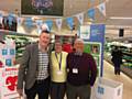 Steve Field, Margaret and Iain Wight at Milnrow Coop to thank members for their £3,400 donation