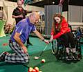 Brooke Wilkinson from Redwood School gets in the swing with American golf