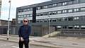 Clint Boon outside Rochdale campus