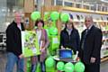 Councillor Daalat Ali (right) cabinet member for libraries, with customers at the launch of the BorrowBox app