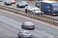 CCTV of a car with no fuel on a motorway