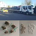 Milkstone and Deeplish officers seized a vehicle for road traffic offences and found class A drugs