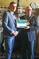 Paul Ellison receives his Certificate of Appreciation from Mayor Ray Dutton