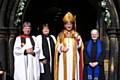 Venerable Cherry Vann, Archdeacon of Rochdale; Rev Rachel Battershell; Rev Mark Davies, Bishop of Middleton; Rev Ruth Jackson, Superintendent Methodist Minister for the Rochdale and Littleborough Circuit