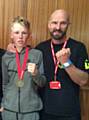 Aeron Maddocks with Frank Maddocks from Hamer Boxing Club