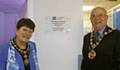 Mayoress Elaine Dutton and Mayor Ray Dutton open the new digital mammography suite at BMI The Highfield Hospital 