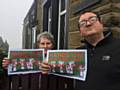 Andy Kelly supporting green belt campaigners in Newhey