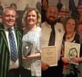 The Presidents Volunteer Awards for Clair Carson, Becky Gibson, James Bex, Sam Dickinson