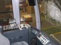 Smashed windscreen of the Metrolink tram 