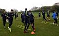 Barrow A.F.C, training at Hopwood Hall College’s Middleton campus