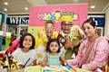 Shahin Mahmood and her children Alaina, 7, and Amelia, 1, with Judy Cator and Norman Nobel