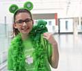 Molly Howarth supporting Royal Manchester Children’s Hospital’s Be Seen in Green Day on 7 July