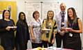 Katie Kay (far right), Health and Wellbeing College Project Lead, with staff from the Health and Wellbeing College