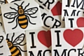 The Manchester Bee and I ❤️ MCR stickers by Capture Design