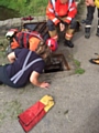 Dog rescue from a culvert 