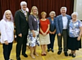 Linda Bailey, Mayor Ian Duckworth, Mayoress Christine Duckworth, Pat Sutton, Marie Hamer, Tony Lloyd MP, Ann Sutton