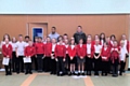 Rochdale players Joe Thompson and Jim McNulty visited Newhey Primary School as part of the Primary Stars Programme last season.