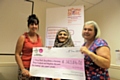 Home-Start Managers Donna McKenna (Rochdale), Razia Mohammed (Bolton) and Kate Brookes (Bury) were presented with over £343,000 in Lottery funding