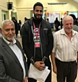 Deputy Mayor Mohammed Zaman with the Challenge leader Hassan Haidery and Deputy Leader of Rochdale Council, Councillor Allen Brett 