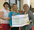 Deborah Howard from CLASP at St Mary’s with Elizabeth Phillips and Barbara Lloyd from Springhill Hospice