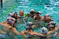 GB Men’s under 19s Underwater Hockey team celebrate Silver medal after the final