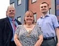 Local councillors Richard Farnell, Kathleen Nickson and Daniel Meredith