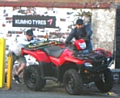 Quad bike being stolen from Newbold Tyres