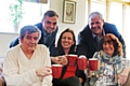 Kevin Clancy, Councillor Daniel Meredith, Clare Tostevin, Sue Ashcroft and Councillor Richard Farnell at the new flat on Daventry Road