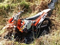 Police seize off road motorcycle