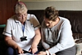 Gladys Lynam (right) with her Staywell Worker has benefited from the frailty scheme 