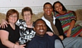 Joseph’s mum Dawn, Grandma Eileen, dad Ian, Joseph and sister Rhodaline