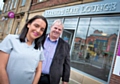 Marnie Kennedy with Rochdale Council leader, Richard Farnell 