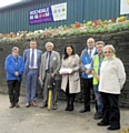 Dale's Frances Fielding (centre) with Rochdale In Bloom chairman Nigel Morrell (far left), vice chairman Roy Down (second from right) and In Bloom judges