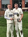 Jack Duffy (left) with Rochdale Captain Adam Saville, won the Man of the Day award