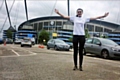 Nieve Pegg outside Manchester City's Etihad stadium