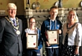 Mayor Ian Duckworth, Rebecca Northover, Zach Tait, Mayoress Christine Duckworth 