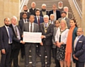 Mayor and Mayoress of Rochdale, councillors, and local dignitaries welcome Manchester's Consul General of Pakistan 