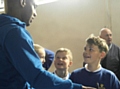 Calvin Andrew visit to Tonacliffe Primary School