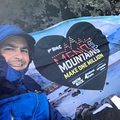 Richard Duckworth on a misty Ben Vane in Scotland