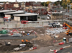 Work on the Rochdale Riverside retail & leisure development 12 October 2018