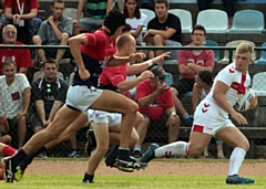 Brandon Wood (far right) has again been selected to represent England