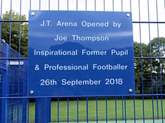 Joe Thompson opens St Vincent’s Primary School Multi-Use Games Arena 