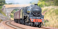 Former LMS William Stanier Black 5 class locomotive, number 44871